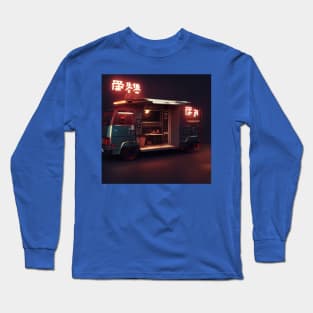 Cyberpunk Tokyo Ramen Food Truck Long Sleeve T-Shirt